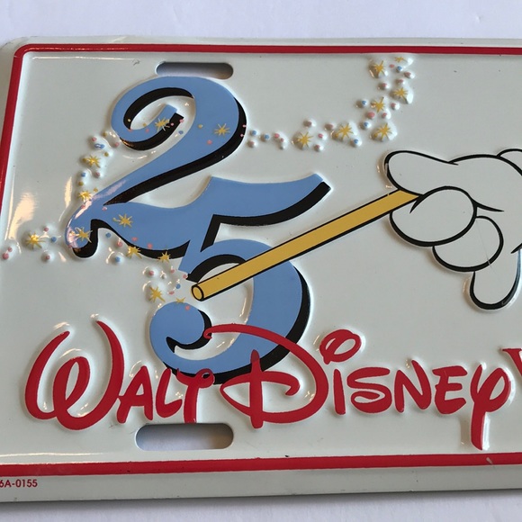 Vintage Walt Disney World 25th anniversary years license plate - Picture 4 of 6